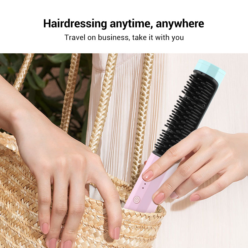 Straightening Comb Rechargeable Hair Wireless